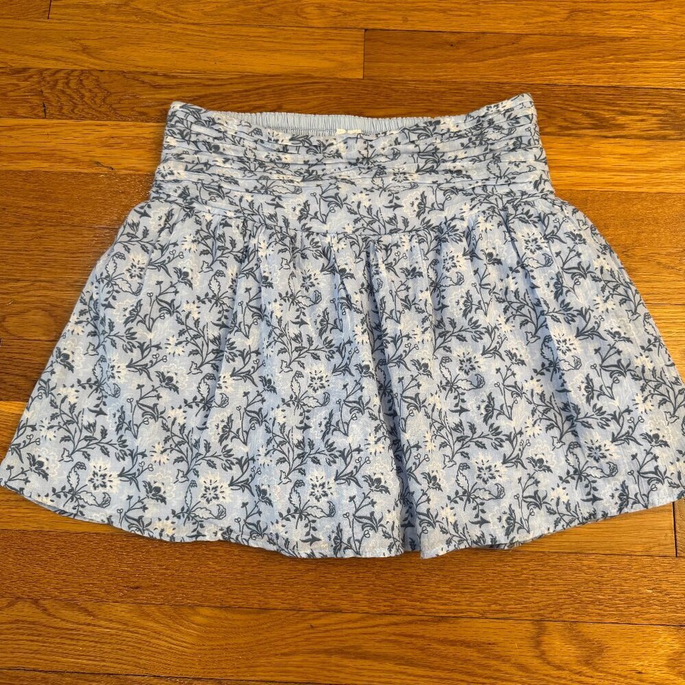 Abercrombie Kids Floral Mini Skort blue/white floral - Girls 17/18 (Womens XS/S)